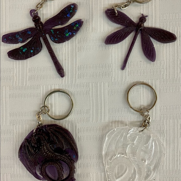 Keychains little jars and skulls resin - Picture 2 of 5